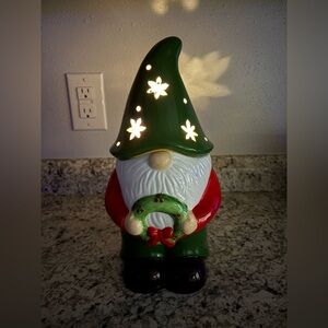 Festive Gnome Holiday Light - Green and Red
